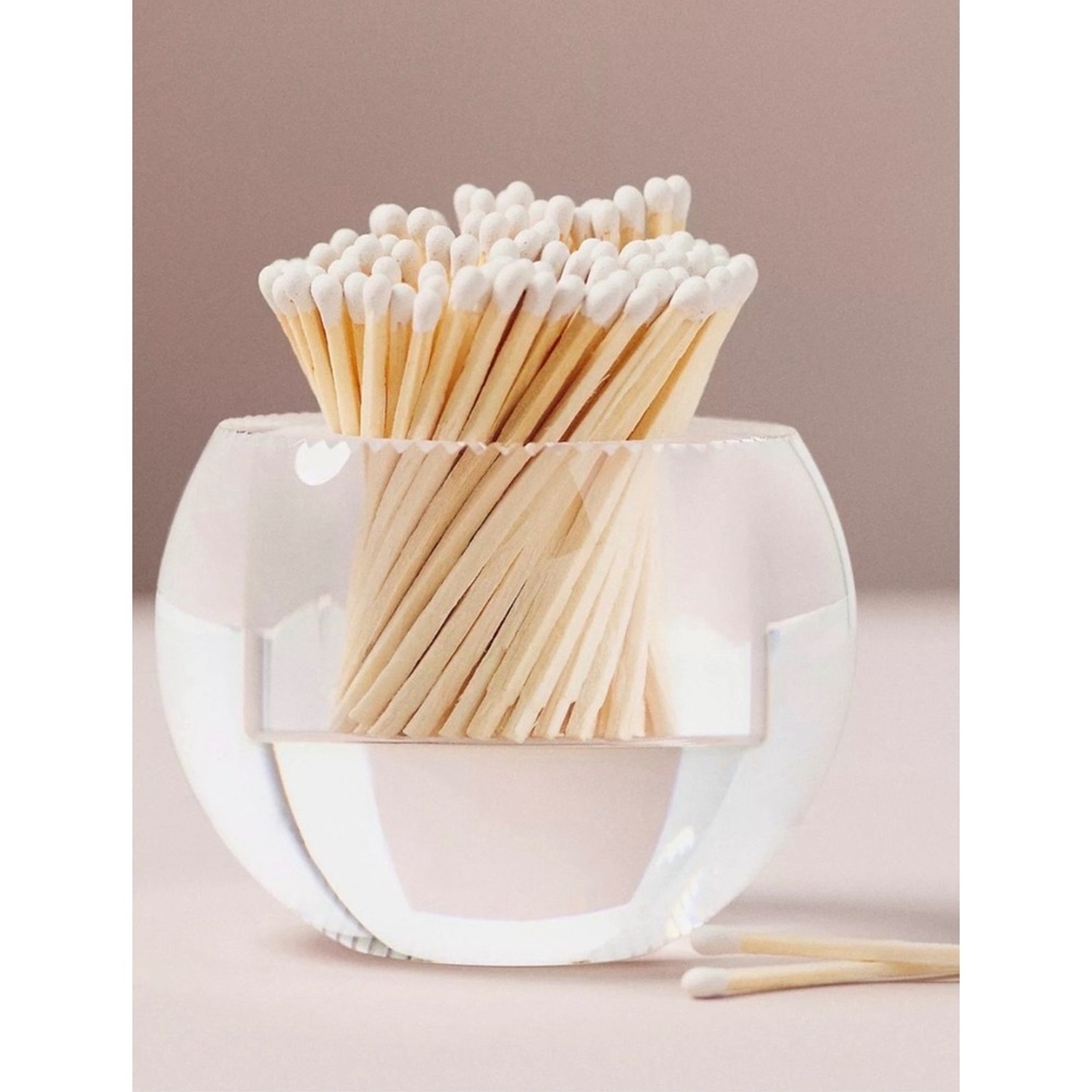 Tart by Taylor Round Acrylic Match Striker White Matches TBT-36 New Open Box